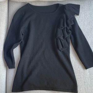 Black sweater with bows